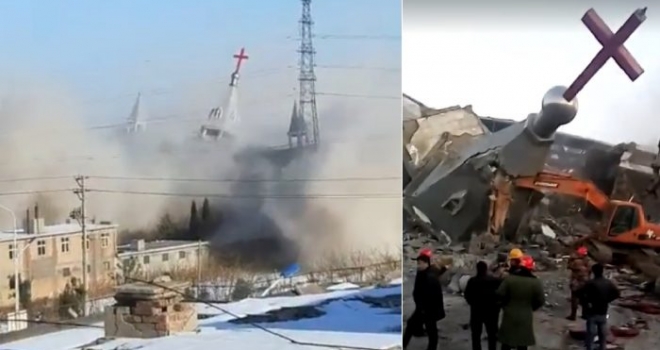 Churches burn in China, as Rome smiles to the tyrants of Beijing